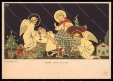 Bambola orsacchiotto Natale firmata artista Resignani angelo bambino Gesù FG pc VK6736