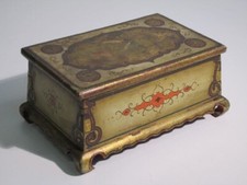 Wooden chest Oriental jewelry