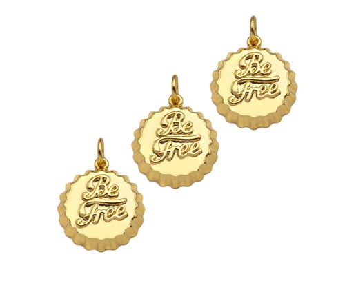 Ciondolo fascino oro delicato - oro,