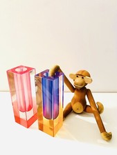? Set 2 vasi soliflower in lucite