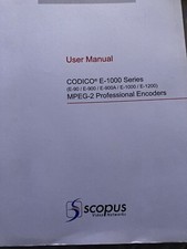 User Manual Scopus Video Networks