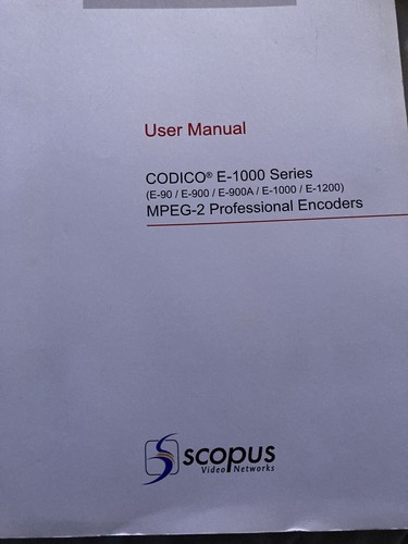 User manual scopus video - user,
