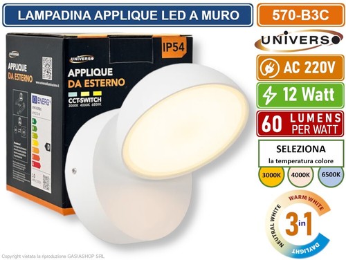 Lampada applique led muro - applique,