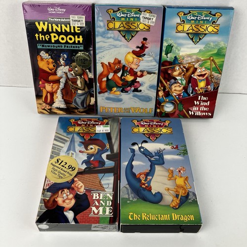 Vtg disney vhs lot mini - of, 5