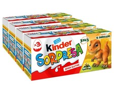 4X Kinder Sorpresa Natoons Ovetti di Cioccolato al Latte Sorprese 3x20g