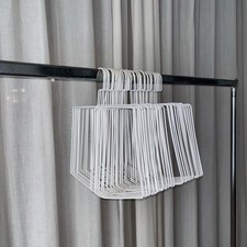 Stock Lotto Q.31 Grucce Porta Costumi in metallo Bianco 40X35CM