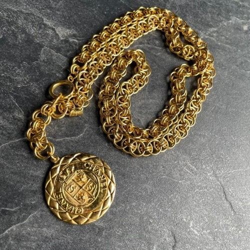 Collana chanel cerchio oro - collana,