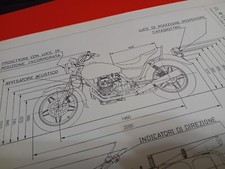 MOTO GUZZI V35 C TIPO PL 1982 Scheda Omologazione Originale ASI FMI DIAGRAM