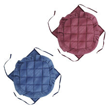 Coprisedie 6 Cuscini Sedia Ali Volant Lacci Tinta Unita Melange Blu Vinaccia