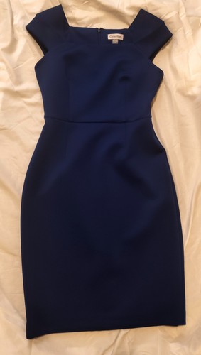Abito midi calvin klein blu - midi,