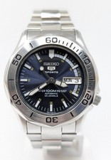 Orologio Seiko 5 sports 7S36-00L0 blu dial day date 40mm automatic mens watch