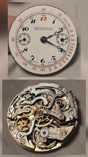 Eberhard & Co. Vintage Movement Column Wheel Chronograph Dial Enamel Chrono 20s