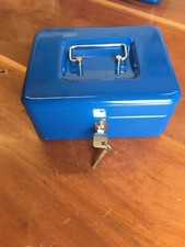 Cassetto In Ferro Porta contanti Porta soldi Monete Cassa In Metallo 20x15