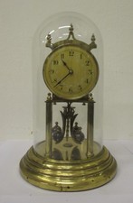 Orologio a torsione  400 giorni in ottone con cupola vetro - parigina - sveglia.