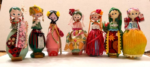 Bambole kokeshi vintage - bambole,