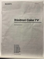 Sony trinitron manuale - trinitron, tv