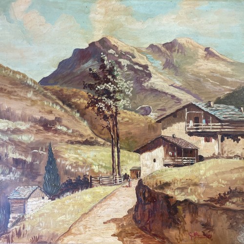 Quadro dipinto olio tavola - olio,