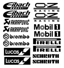 Sponsor Motorsport, Adesivi