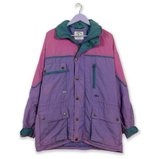 Giacca a vento Vintage viola e