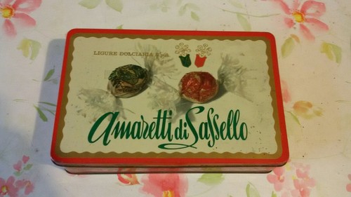 Scatola latta amaretti di - latta,
