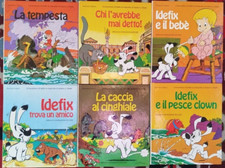 IDEFIX MASCOTTE ASTERIX SERIE COMPLETA 6 LIBRI PRIMA EDIZIONE 1974 MONDADORI