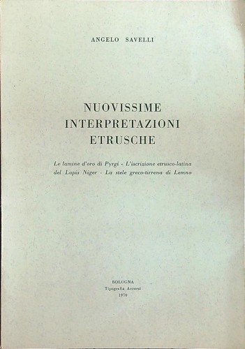 Nuovissime interpretazioni - nuovissime,