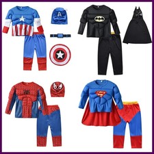 Costume cosplay Avengers supereroe Hulk Capitan America ragazzi ragazze Spiderman
