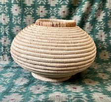 Vaso cesto bambù arrotolato