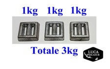 3 Piombi zavorra sub da 1 kg