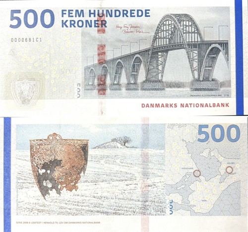 Insegna danimarca 500 corone - insegna,
