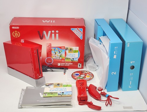 Red nintendo wii 25th - wii,