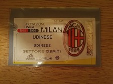 Biglietto Ticket Milan Udinese