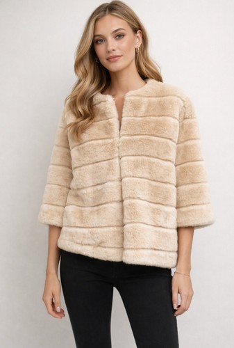 Cappotto pelliccia sintetica - pelliccia,