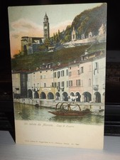 POSTCARD UN SALUTO DA MORCOTE LAGO DI LUGANO FARMACIA CPA AK SWISS