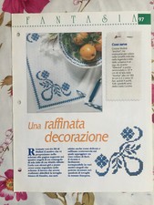Schema punto croce Ricamo Una raffinata decorazione centrotavola 