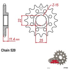 JT Sprockets Front KTM 640 LC4