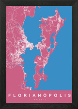 Florianópolis, Brasile mappa