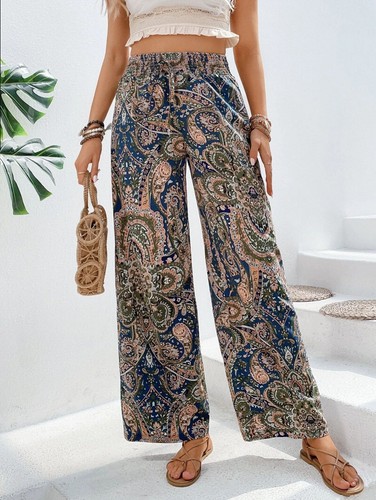 Pantaloni palazzo donna stampa