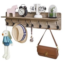 Coat Rack Shelf Wall Mounted