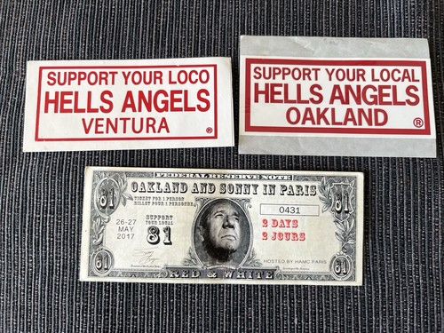 Vintage stickers hells - vintage,
