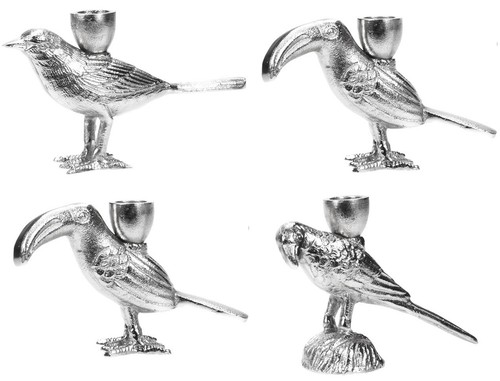 11cm tall silver candle stick - 11cm,