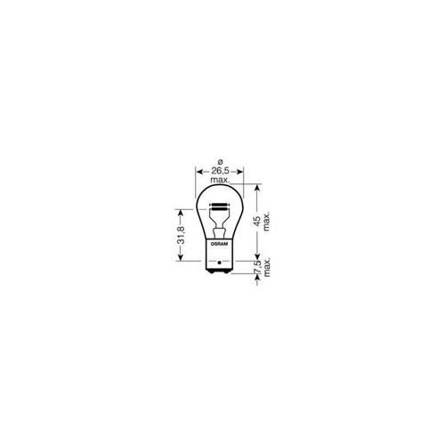 Osram lampada 12v p21 - lampada,