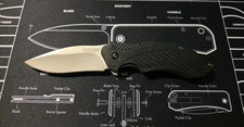 KERSHAW 1605 'Clash' Nero GFN