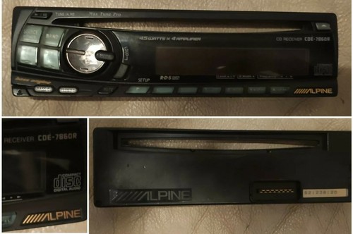 Alpine cde 7860r - alpine, faceplate