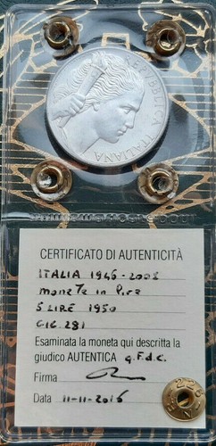 5 lire 1950 - ($),