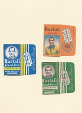 lotto LAMETTA da barba BARTALI, 3 lamette diverse