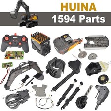 HUINA 1594 RC Escavatore Aggiornamento Ricambi Braccio Originale, Asta di Spinta, Copertura Corpo, Piste