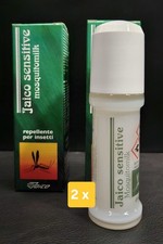 2 PZ  REPELLENTE ANTI ZANZARE roll-on 50 JAICO SENSITIVE MOSQUITO MILK pescatori