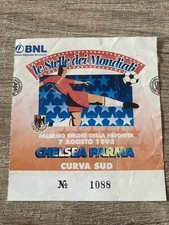 Biglietto Parma-Chelsea Calcio 1998 Amichevole (Italia,Inghilterra,Germania,Belgio)