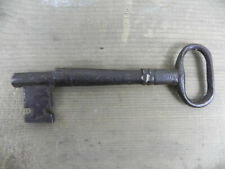 ANTICA Grande CHIAVE in ferro FORZIERE D'epoca '700 '800 Vecchia Key 11,5 cm